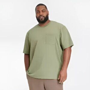 Men's Vintage Short Sleeve Pocket T-Shirt - Goodfellow & Co Relaxed Fit 4XL Tall